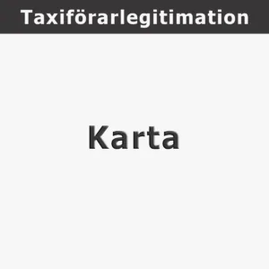 Yrkestrafik Taxi karta