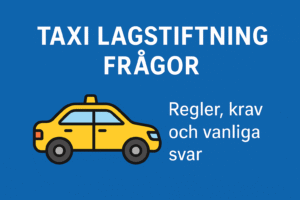 Yrkestrafik Taxi - taxi lagstiftning fragor guide